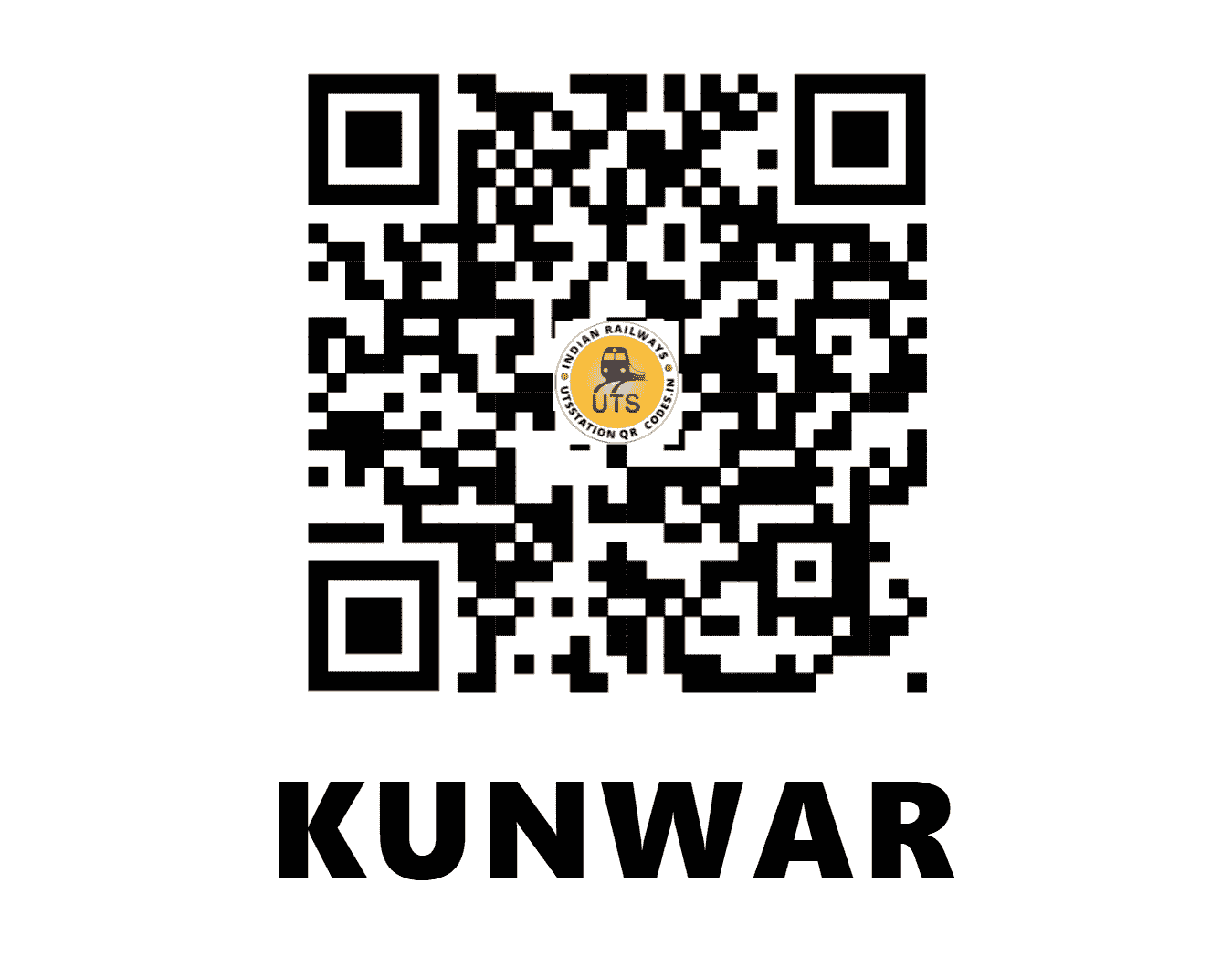 UTS QR Code for KUNWAR - KUW - NC (UTTAR PRADESH)